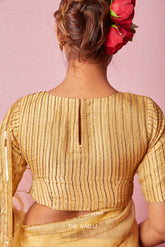 Chanda Gold Hand-Embroidered Blouse